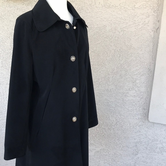 anne klein black coat
